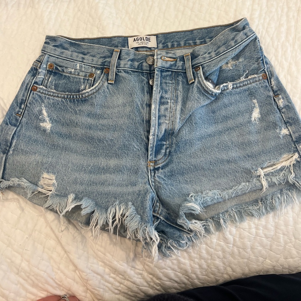 Agolde denim shorts size 28.